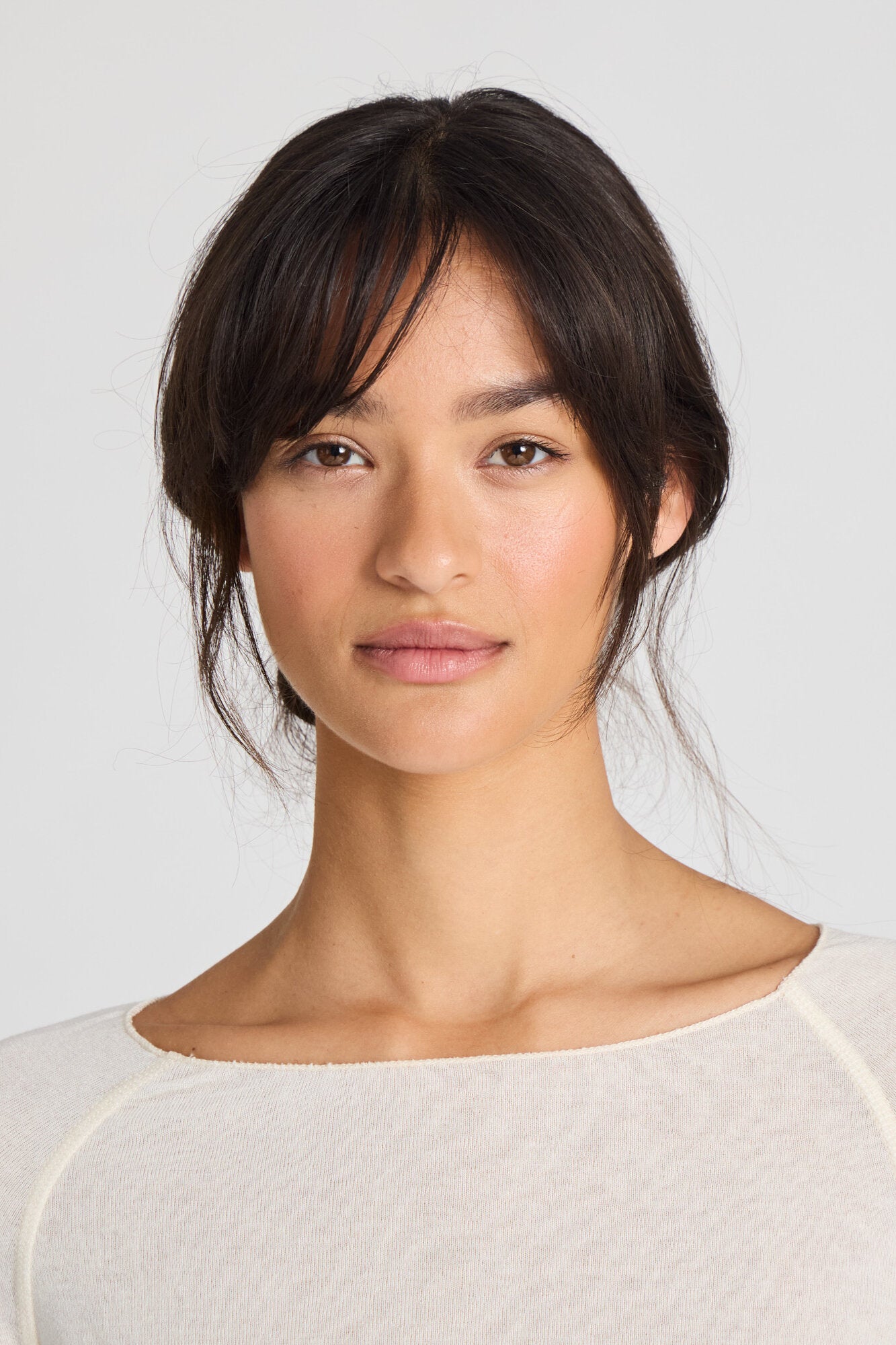 Amalie Wool langærmet t-shirt - Off White